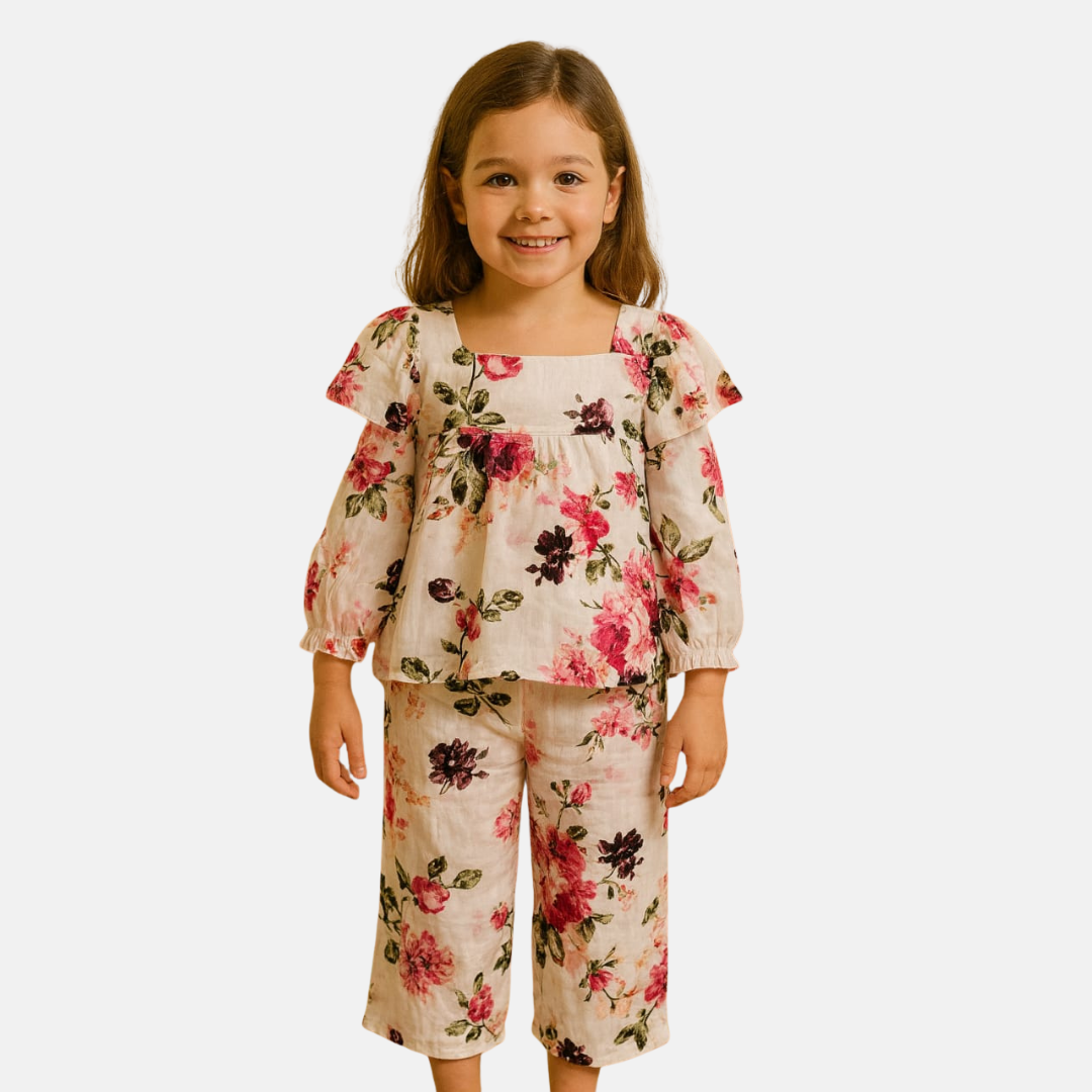 Girl,s fancy Top bottom Long Sleeve Set Code- 101