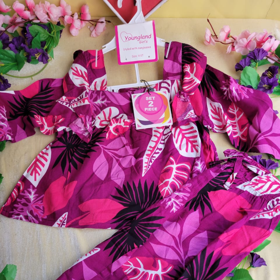 Girl,s fancy Top bottom Long Sleeve Set Code- 104