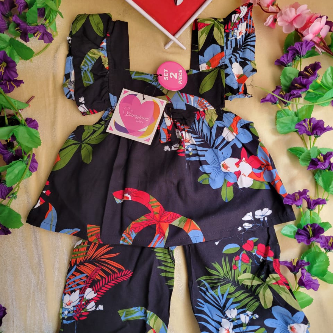 Girl,s fancy Top bottom Half Sleeve Set. Code-154