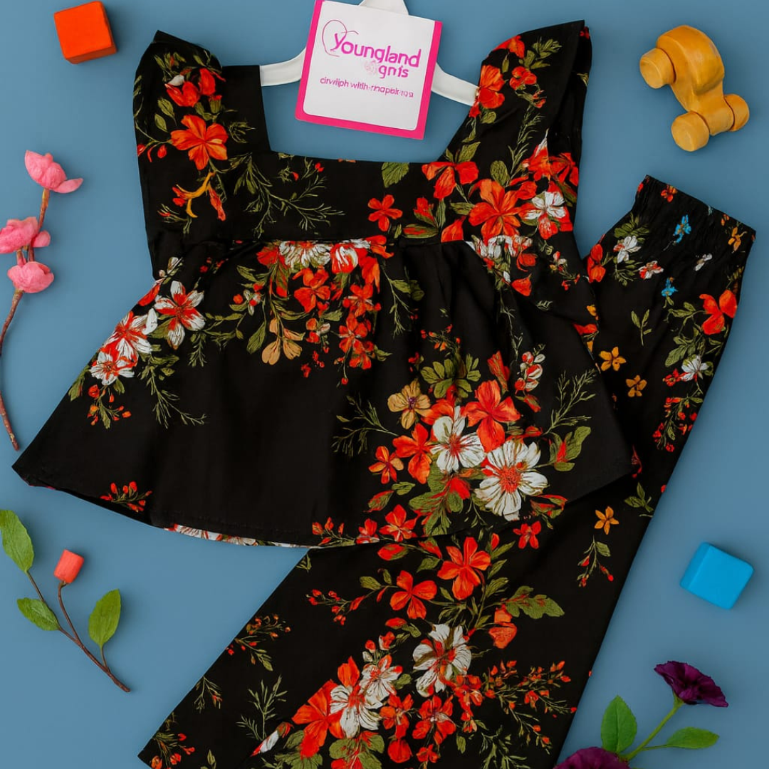 Girl,s fancy Top bottom Long Sleeve Set.Code-102