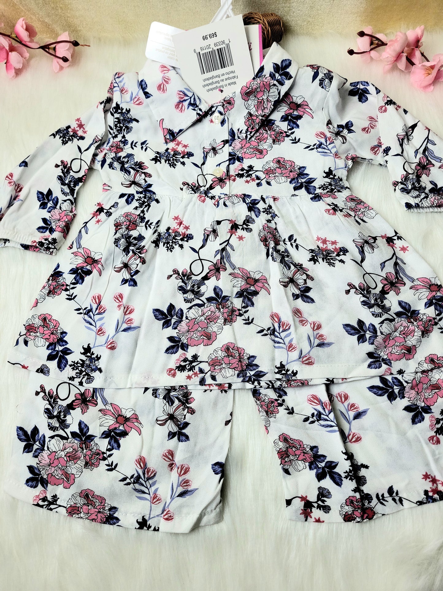 Girl,s fancy Top bottom Full Sleeve Set.Code-112