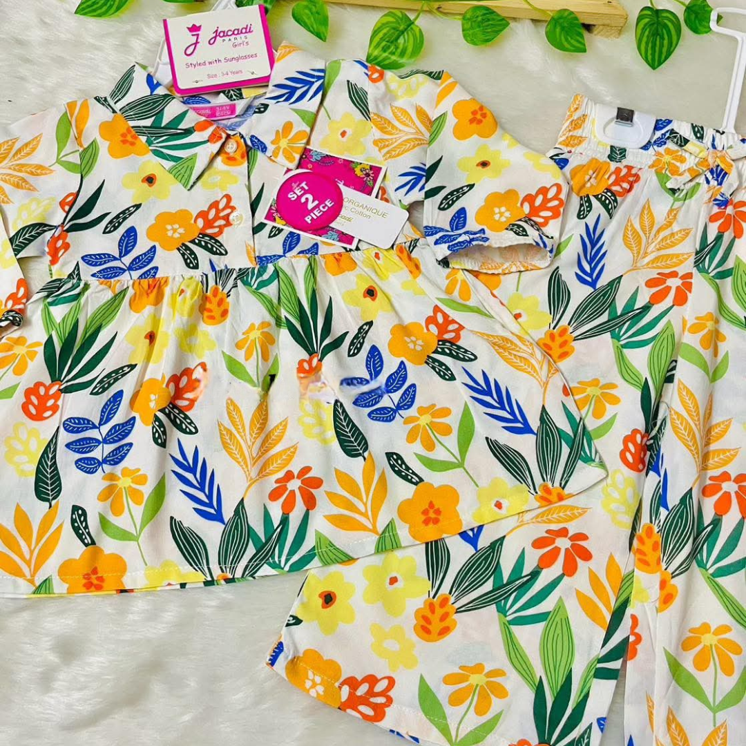 Girl,s fancy Top bottom Full Sleeve Set.Code-115