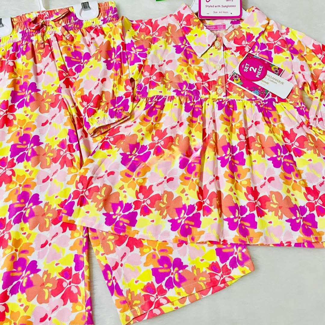 Girl,s fancy Top bottom Full Sleeve Set. Code 117