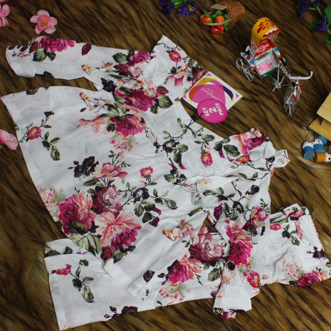 Girl,s fancy Top bottom Long Sleeve Set Code- 101