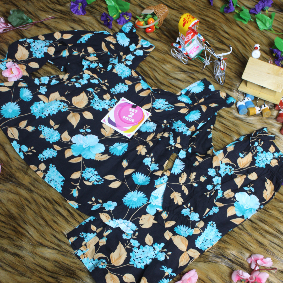Girl,s fancy Top bottom Long Sleeve Set Code- 106