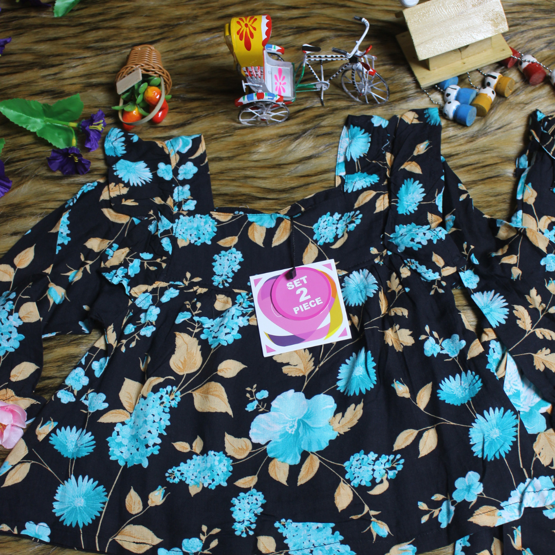 Girl,s fancy Top bottom Long Sleeve Set Code- 106