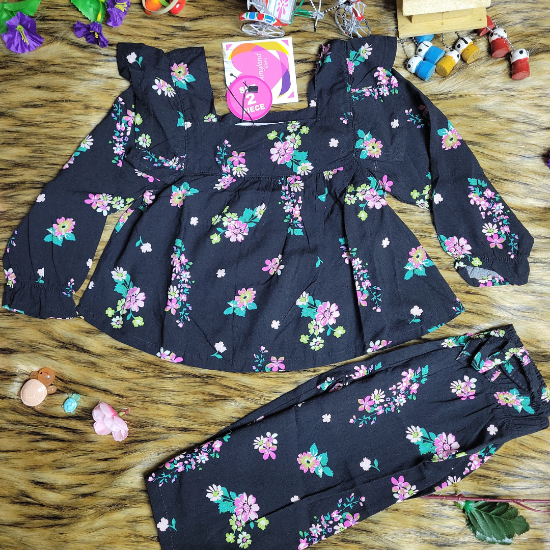 Girl,s fancy Top bottom Long Sleeve Set.Code-105