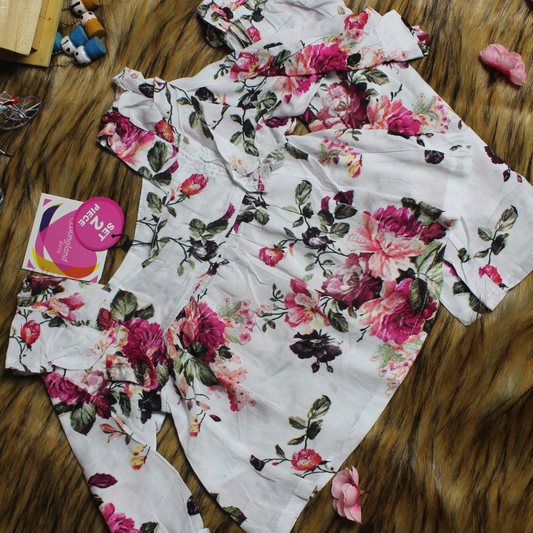 Girl,s fancy Top bottom Long Sleeve Set Code- 101