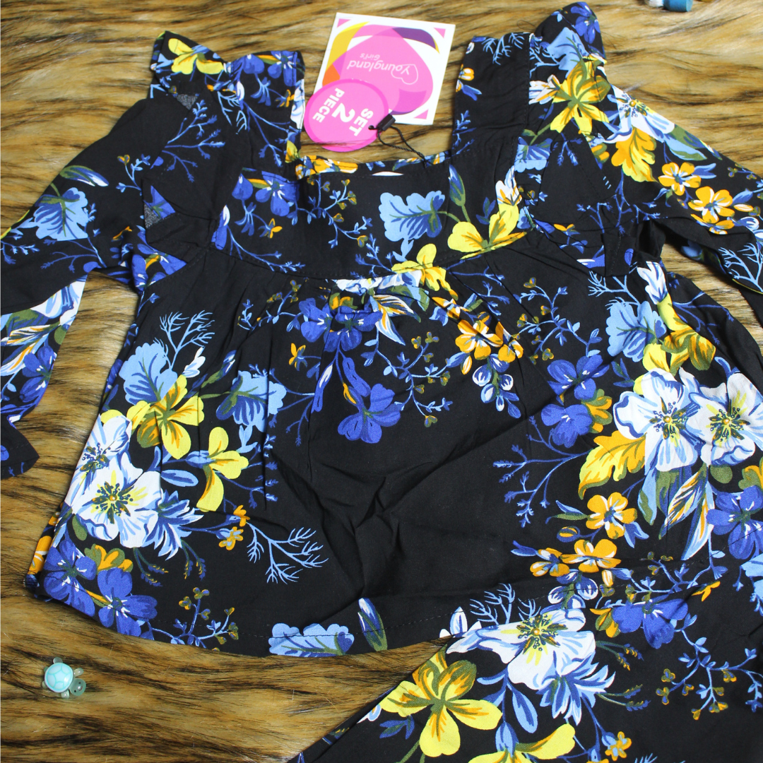 Girl,s fancy Top bottom Full Sleeve Set.Code-103
