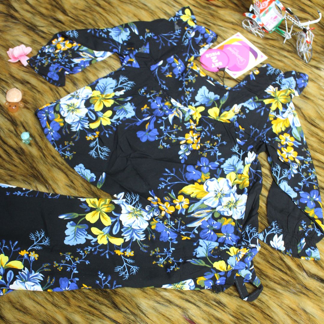 Girl,s fancy Top bottom Full Sleeve Set.Code-103