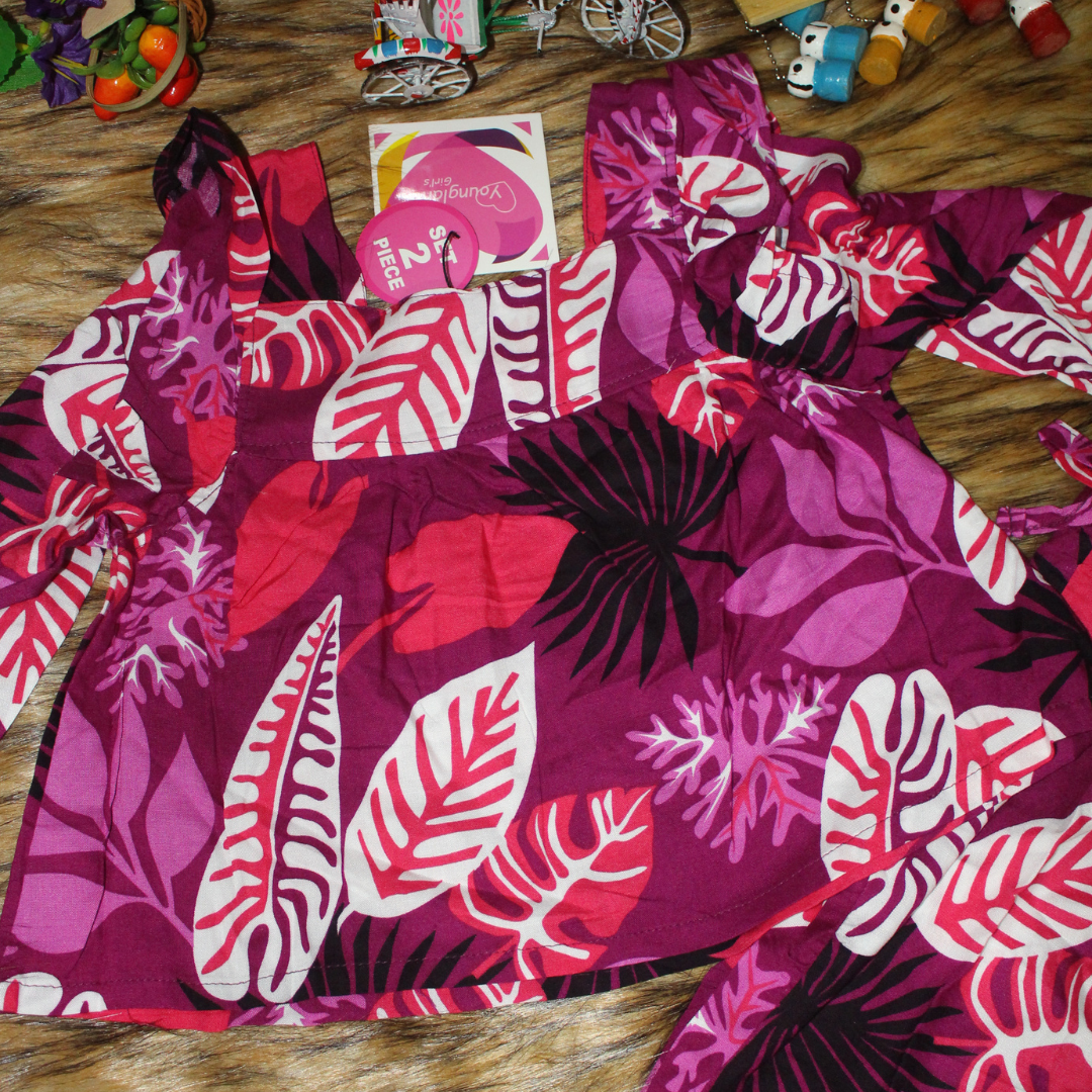 Girl,s fancy Top bottom Long Sleeve Set Code- 104