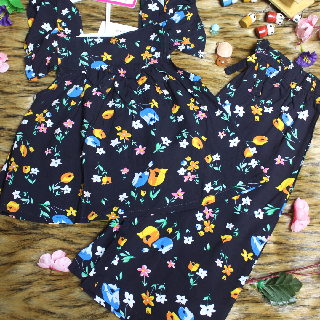 Girl,s fancy Top bottom Half Sleeve Set.Code-152