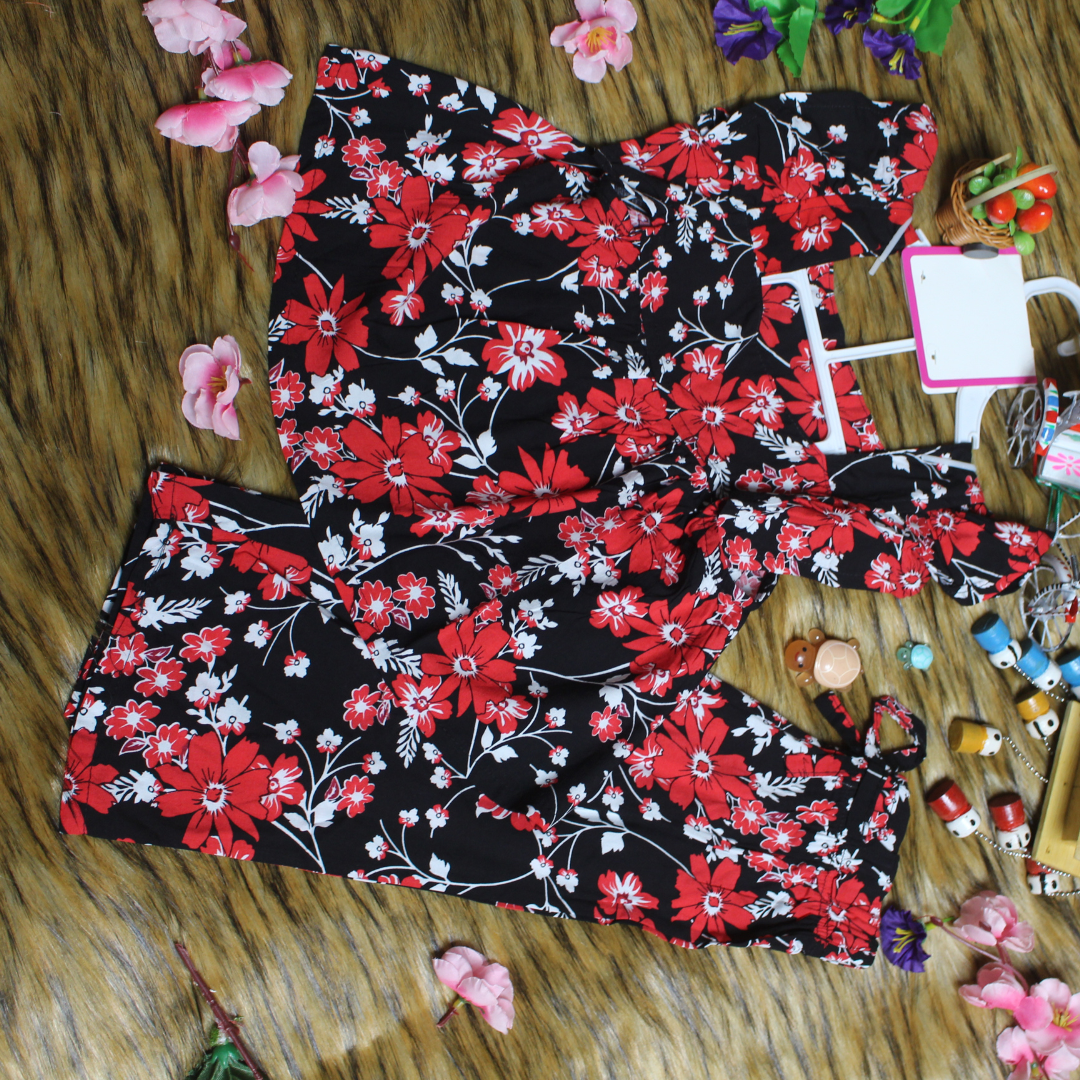 Girl,s fancy Top bottom Half Sleeve Set.Code- 153