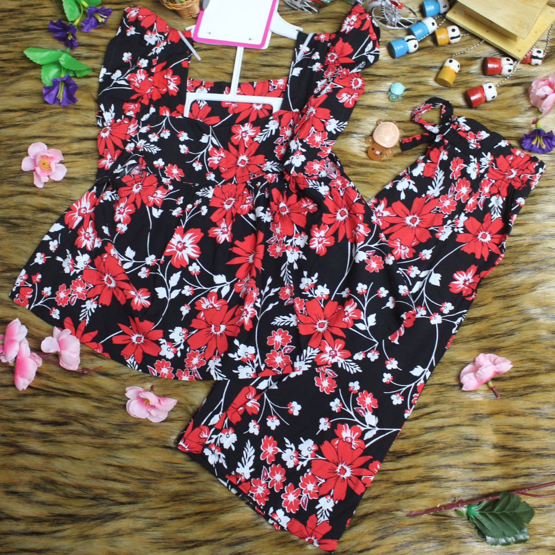 Girl,s fancy Top bottom Half Sleeve Set.Code- 153