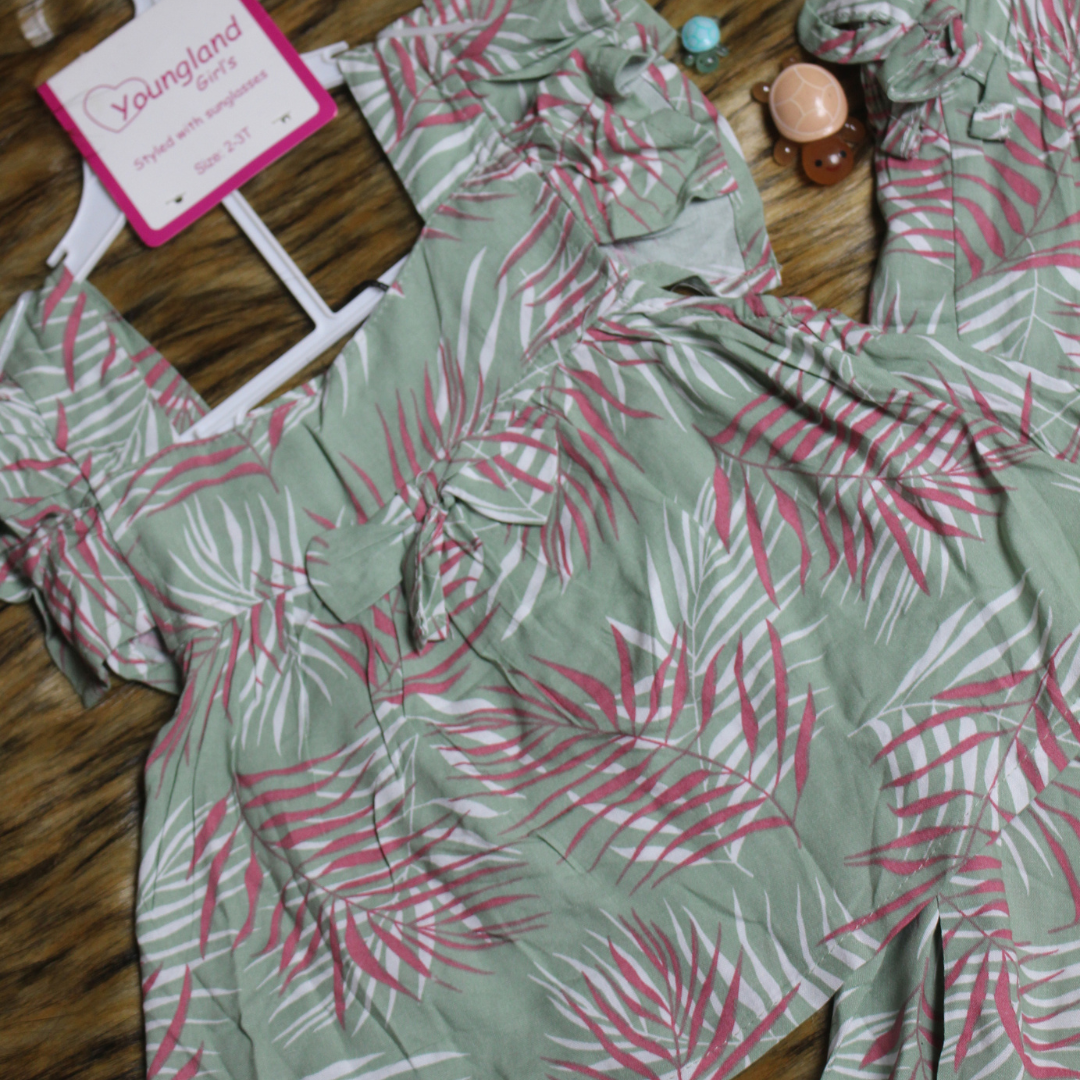 Girl,s fancy Top bottom Half Sleeve Set.Code-155