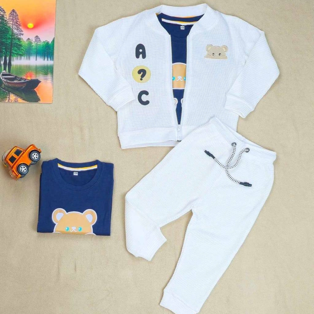 Premium 3-Pcs Baby Winter Set – For 1–4 Years
