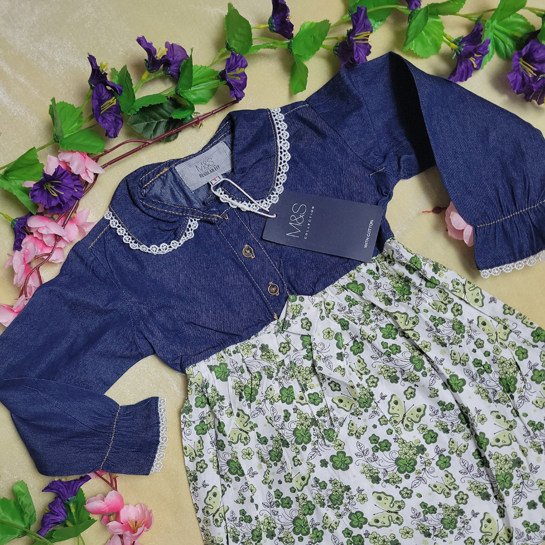 Full Sleev Denim & mix Fabrics Tops -202
