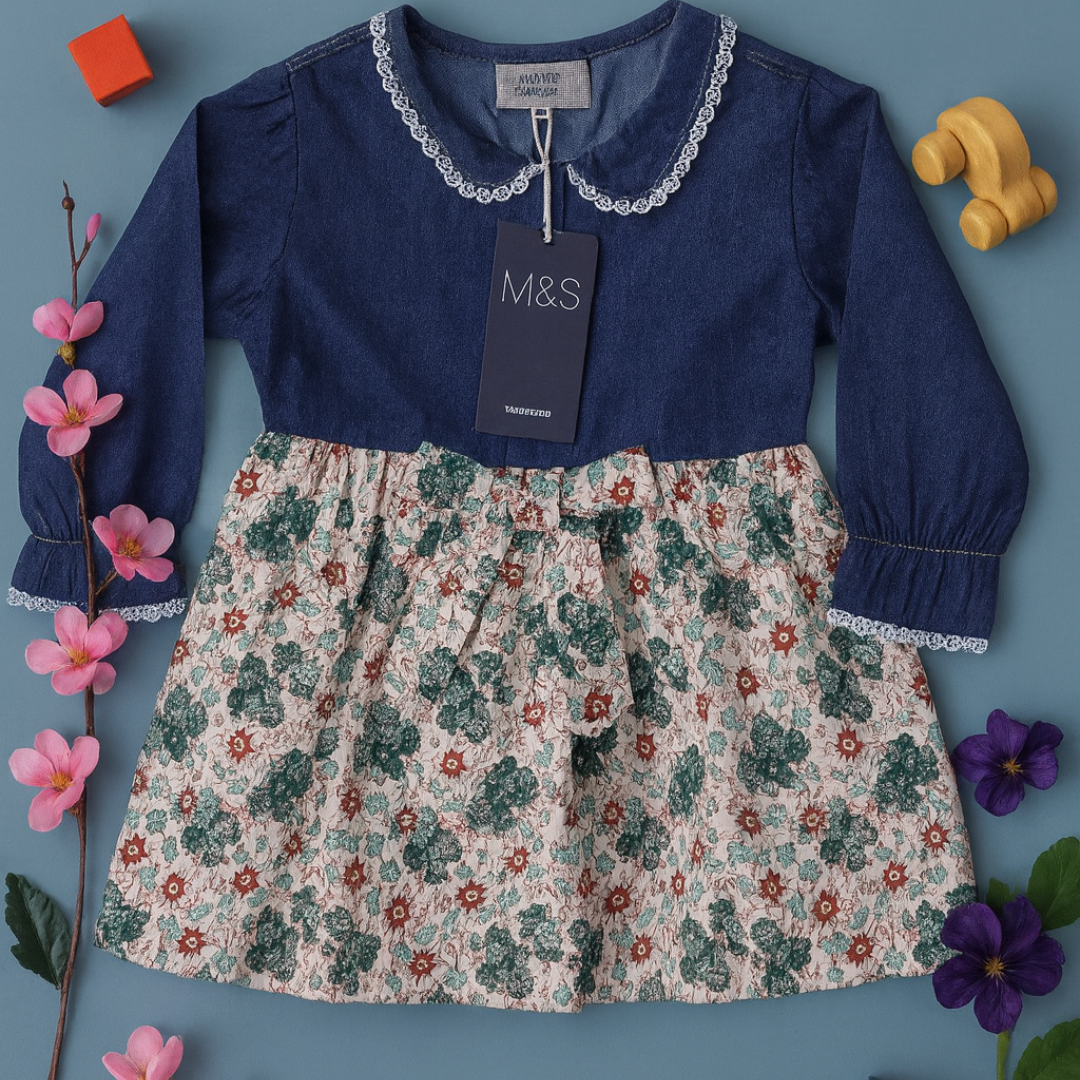 Full Sleeve Denim & mix Fabrics Tops- 203