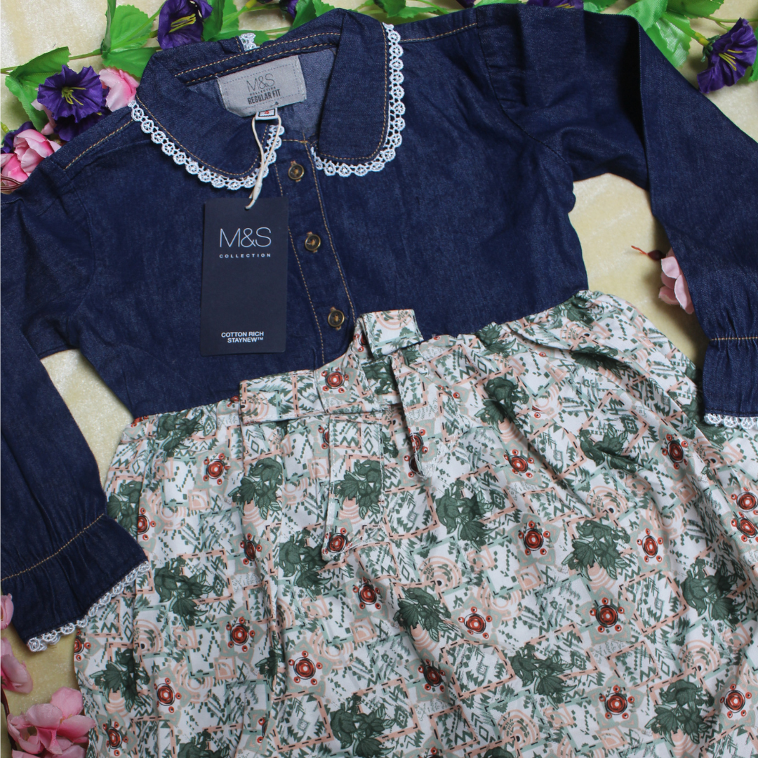 Full Sleeve Denim & mix Fabrics Tops- 203