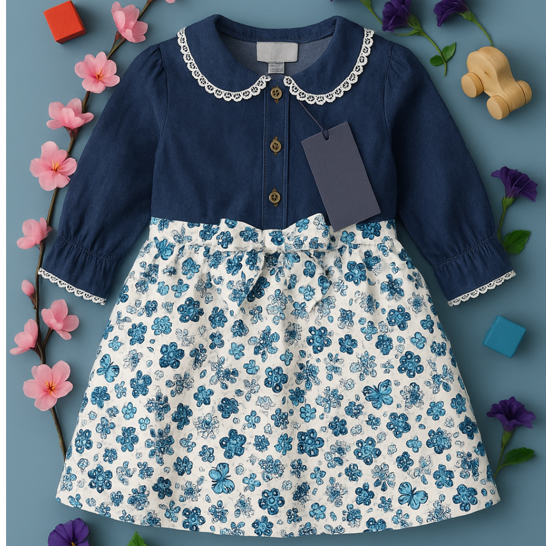 Full Sleeve Denim & mix Fabrics Tops- 204