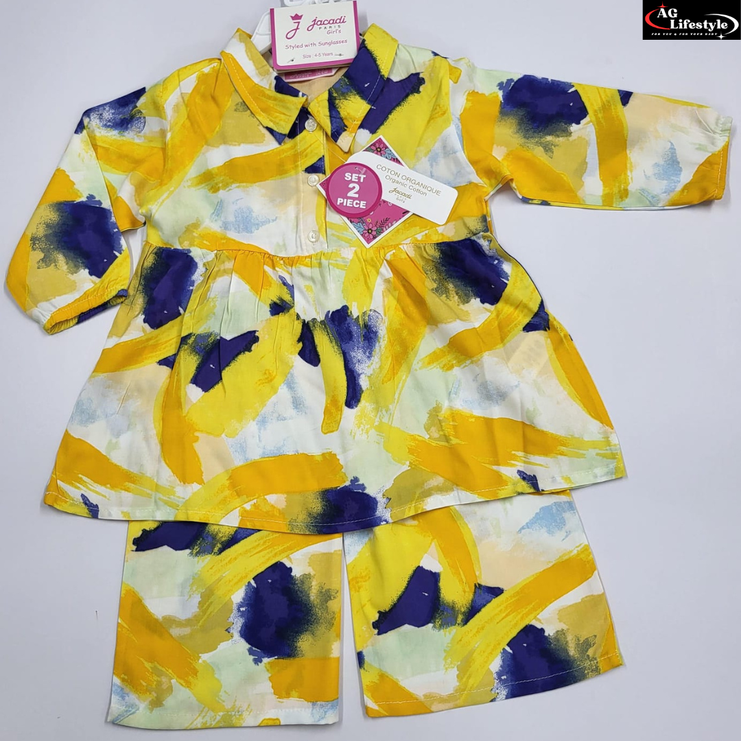 Girl,s fancy Top bottom Full Sleeve Set.Code-110