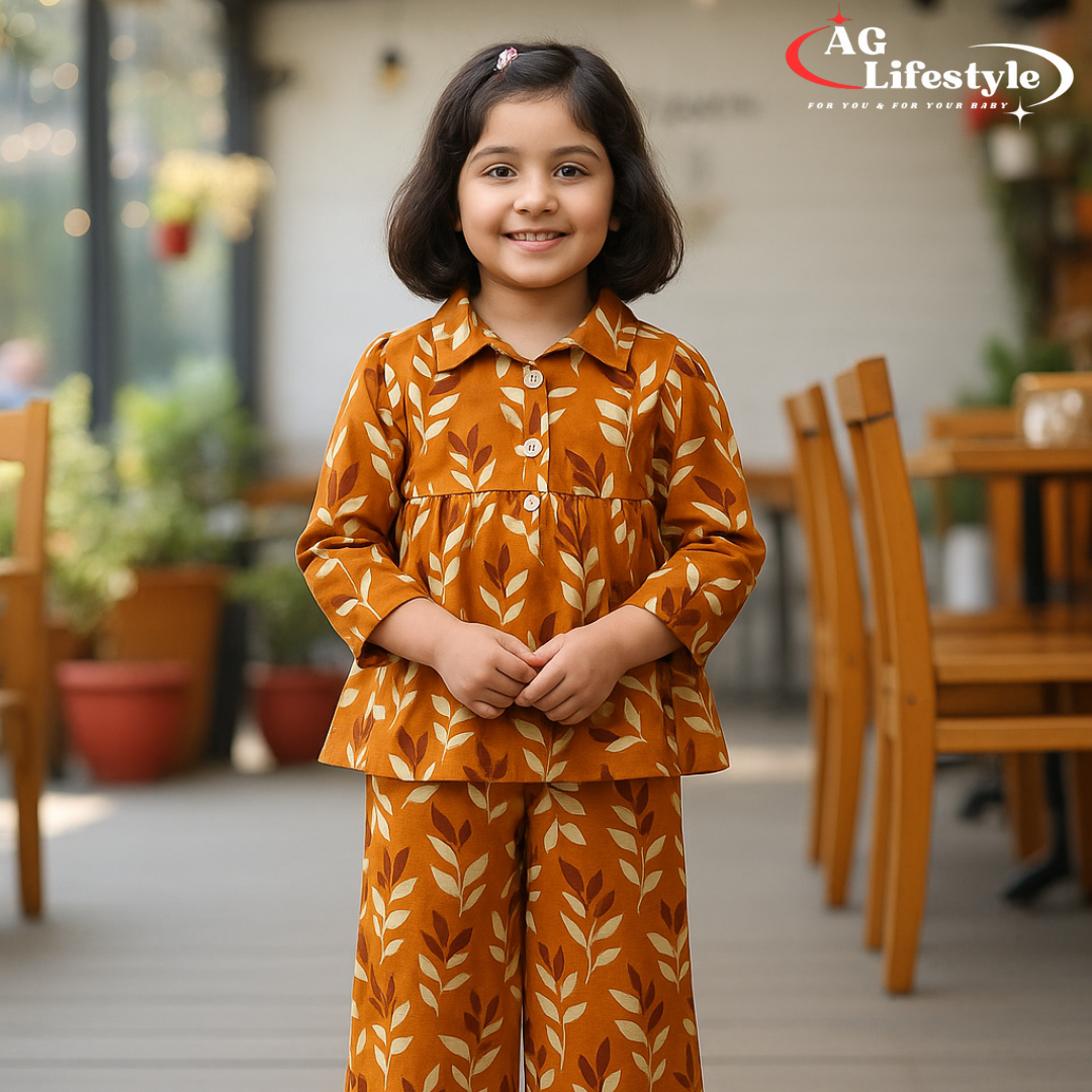 Girl,s fancy Top bottom Full Sleeve Set.Code-111