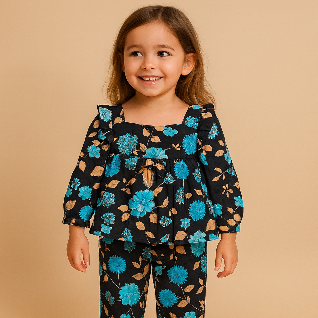 Girl,s fancy Top bottom Long Sleeve Set Code- 106