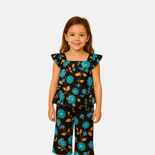Girl,s fancy Top bottom Half Sleeve Set Code- 151