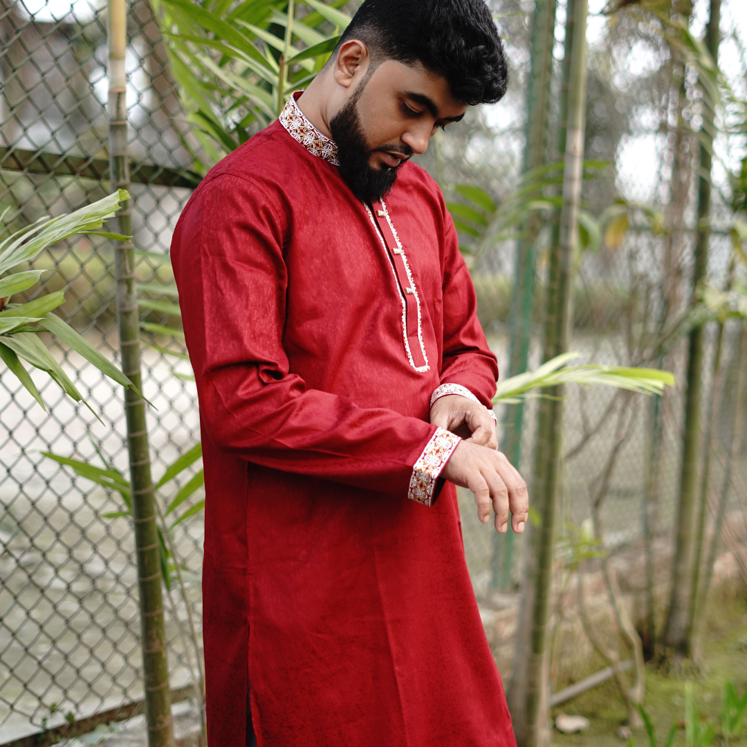 Luxury jacquard Panjabi 1201