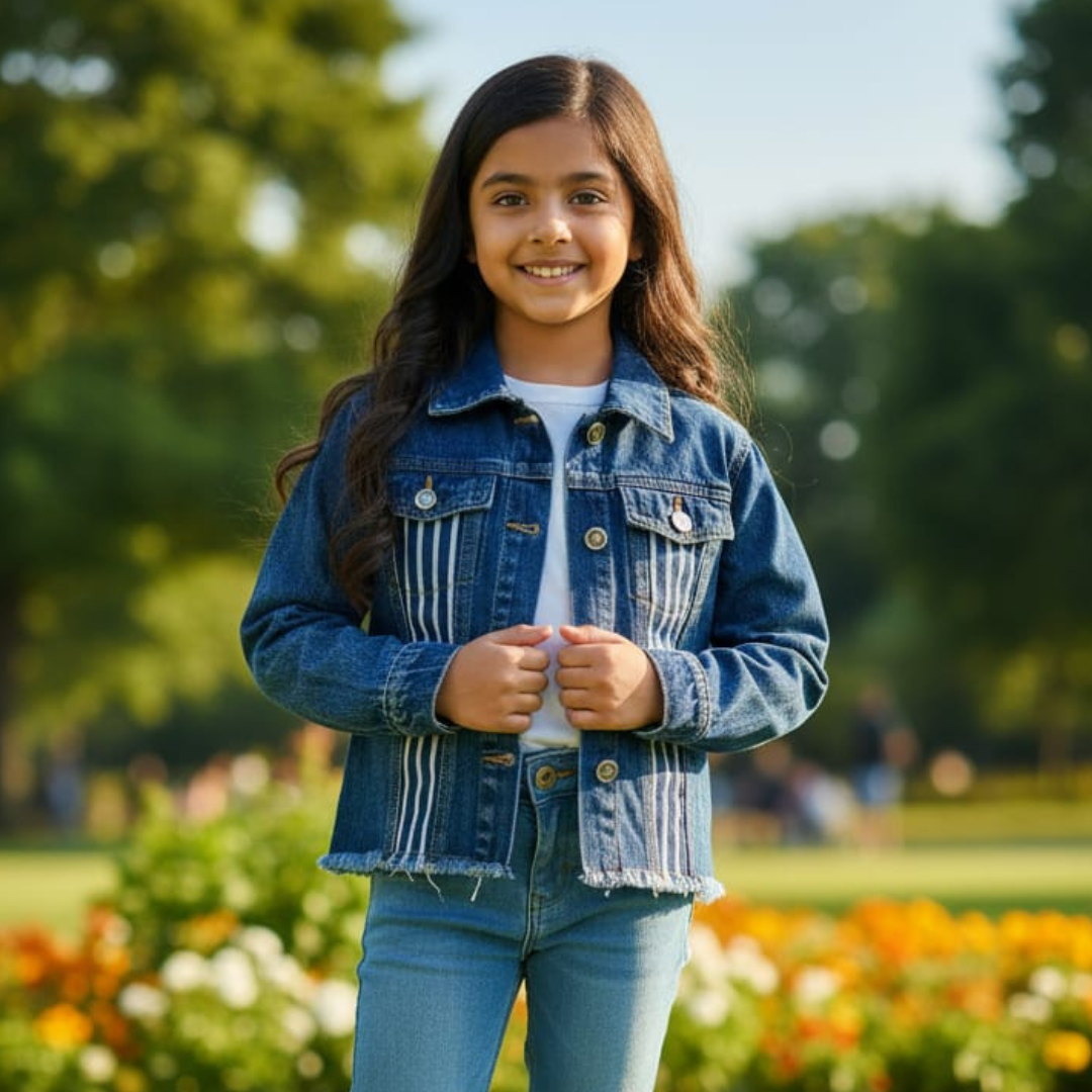 Denim Jacket For Baby Girl - 4002