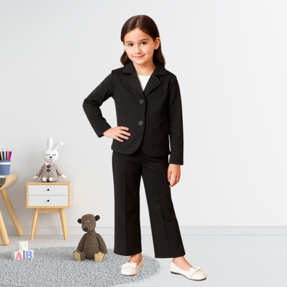 Exclusive Girl’s Premium Blazer Set Black