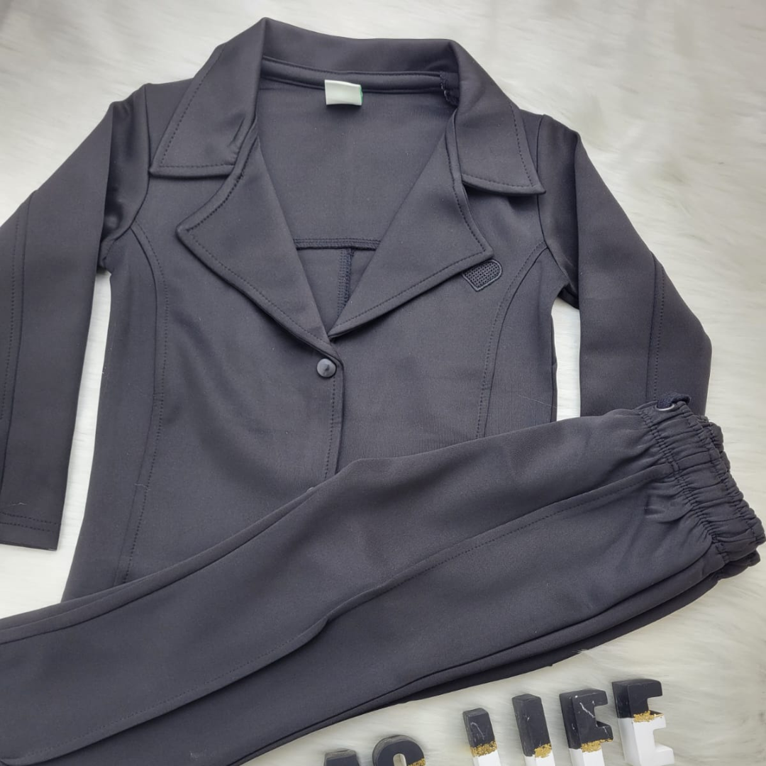 Exclusive Girl’s Premium Blazer Set Black