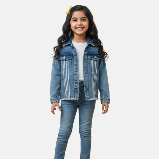 Denim Jacket For Baby Girl - 4001