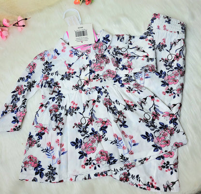 Girl,s fancy Top bottom Full Sleeve Set.Code-112