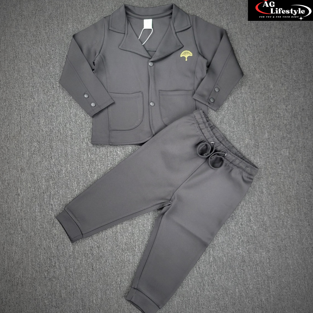 Exclusive Boys Blazer Set- Black