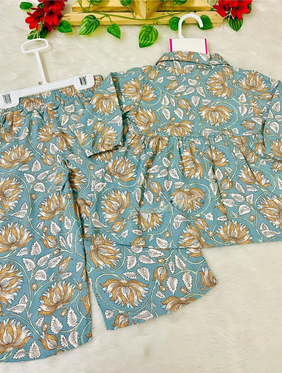 Girl,s fancy Top bottom Full Sleeve Set.Code-114