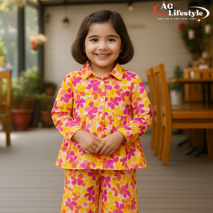 Girl,s fancy Top bottom Full Sleeve Set. Code 117