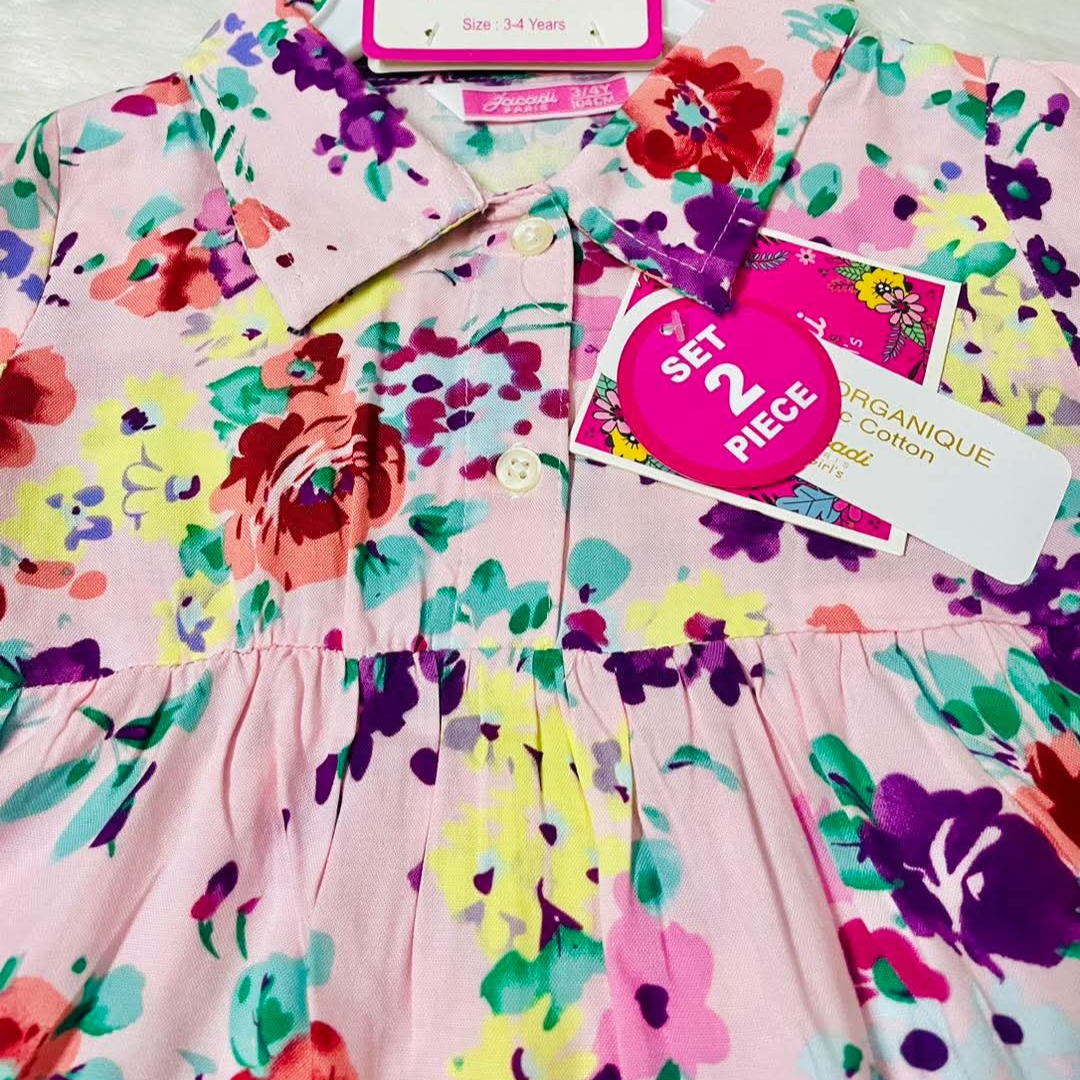 Girl,s fancy Top bottom Full Sleeve Set.Code-118