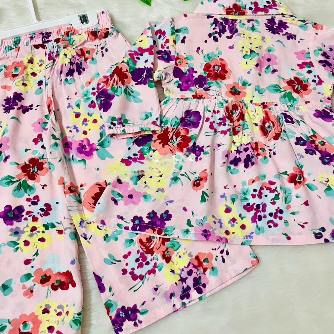 Girl,s fancy Top bottom Full Sleeve Set.Code-118