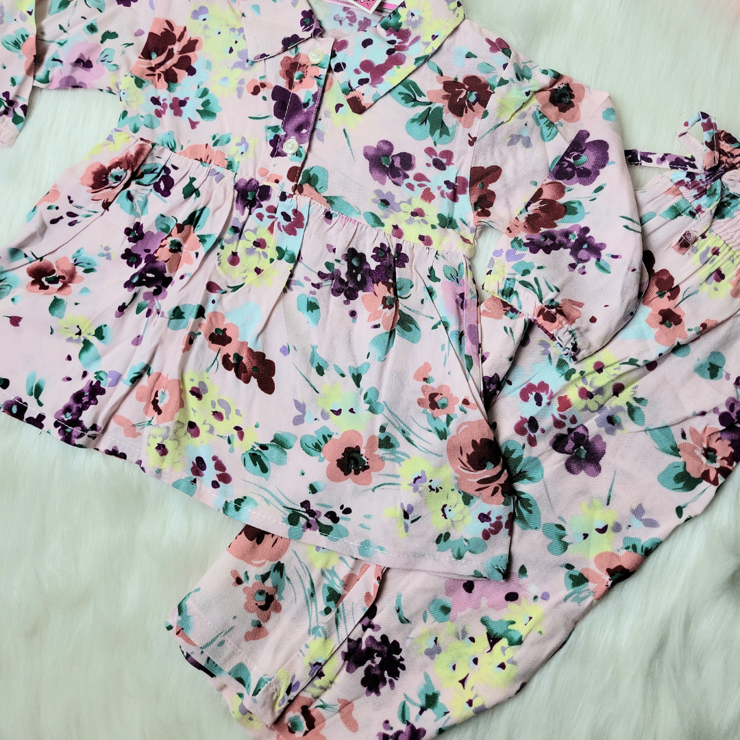 Girl,s fancy Top bottom Full Sleeve Set.Code-118