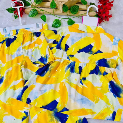 Girl,s fancy Top bottom Full Sleeve Set.Code-110