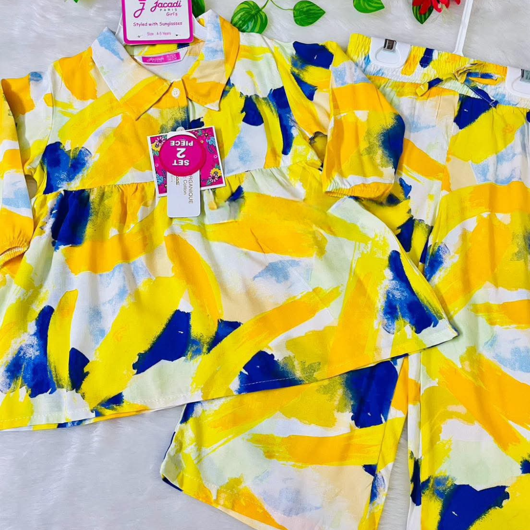 Girl,s fancy Top bottom Full Sleeve Set.Code-110