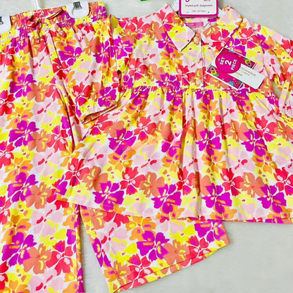 Girl,s fancy Top bottom Full Sleeve Set. Code 117