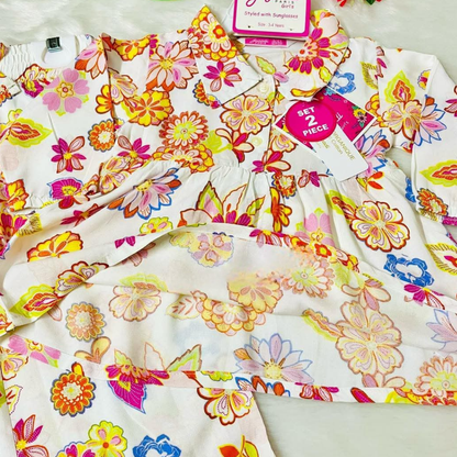 Girl,s fancy Top bottom Full Sleeve Set.Code-113