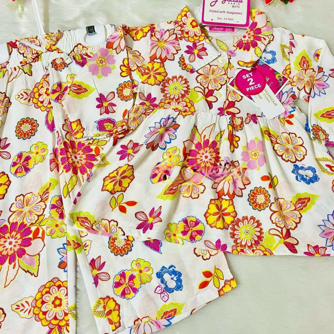 Girl,s fancy Top bottom Full Sleeve Set.Code-113