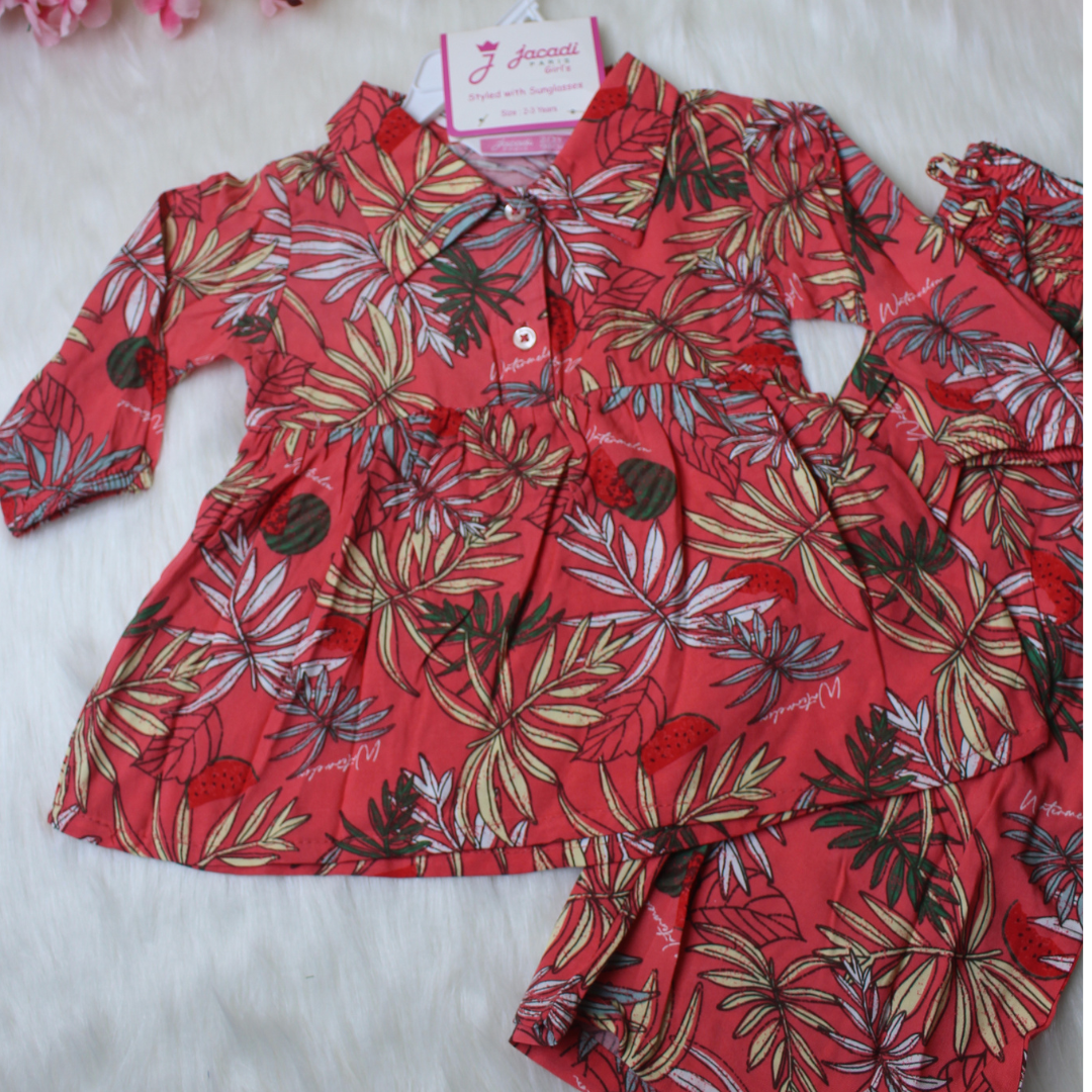 Girl,s fancy Top bottom Full Sleeve Set.Code- 109