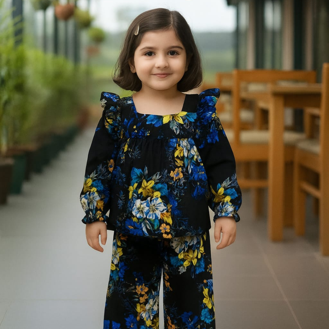 Girl,s fancy Top bottom Full Sleeve Set.Code-103