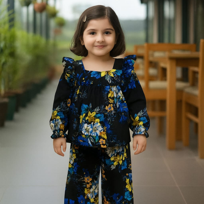 Girl,s fancy Top bottom Full Sleeve Set.Code-103