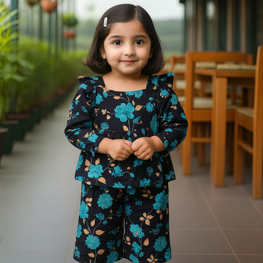 Girl,s fancy Top bottom Long Sleeve Set Code- 106