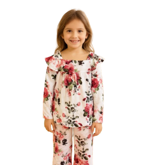 Girl,s fancy Top bottom Long Sleeve Set Code- 101